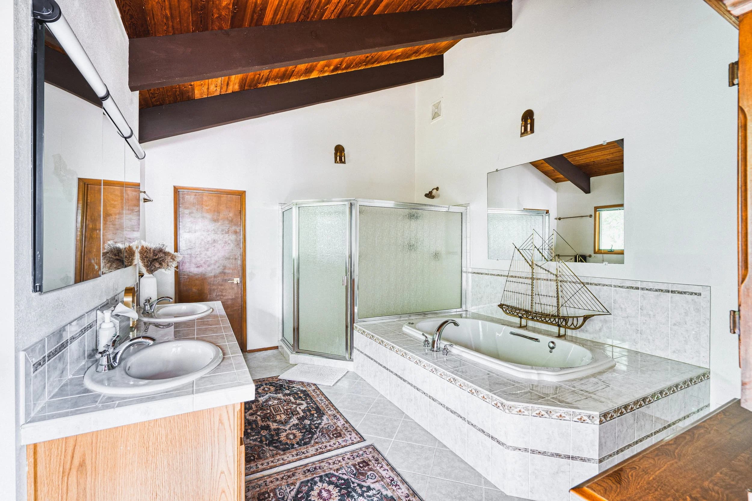 Master bathroom with soaking tub